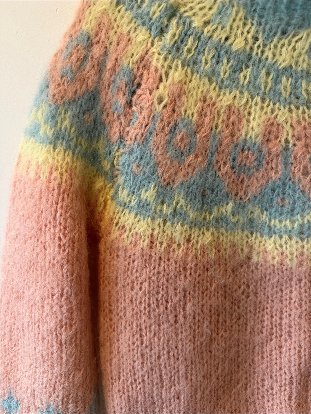 Pastel Fair Isle Wool Sweater - Pastel - Picture 2 of 5